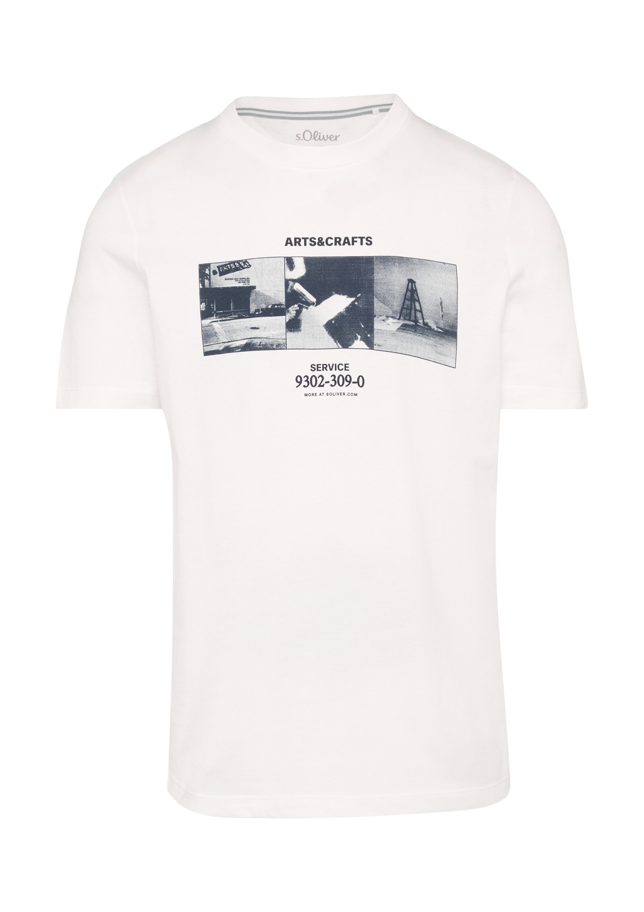 T-Shirt s.Oliver en blanc : devant