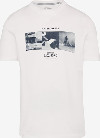 T-Shirt s.Oliver en blanc : devant