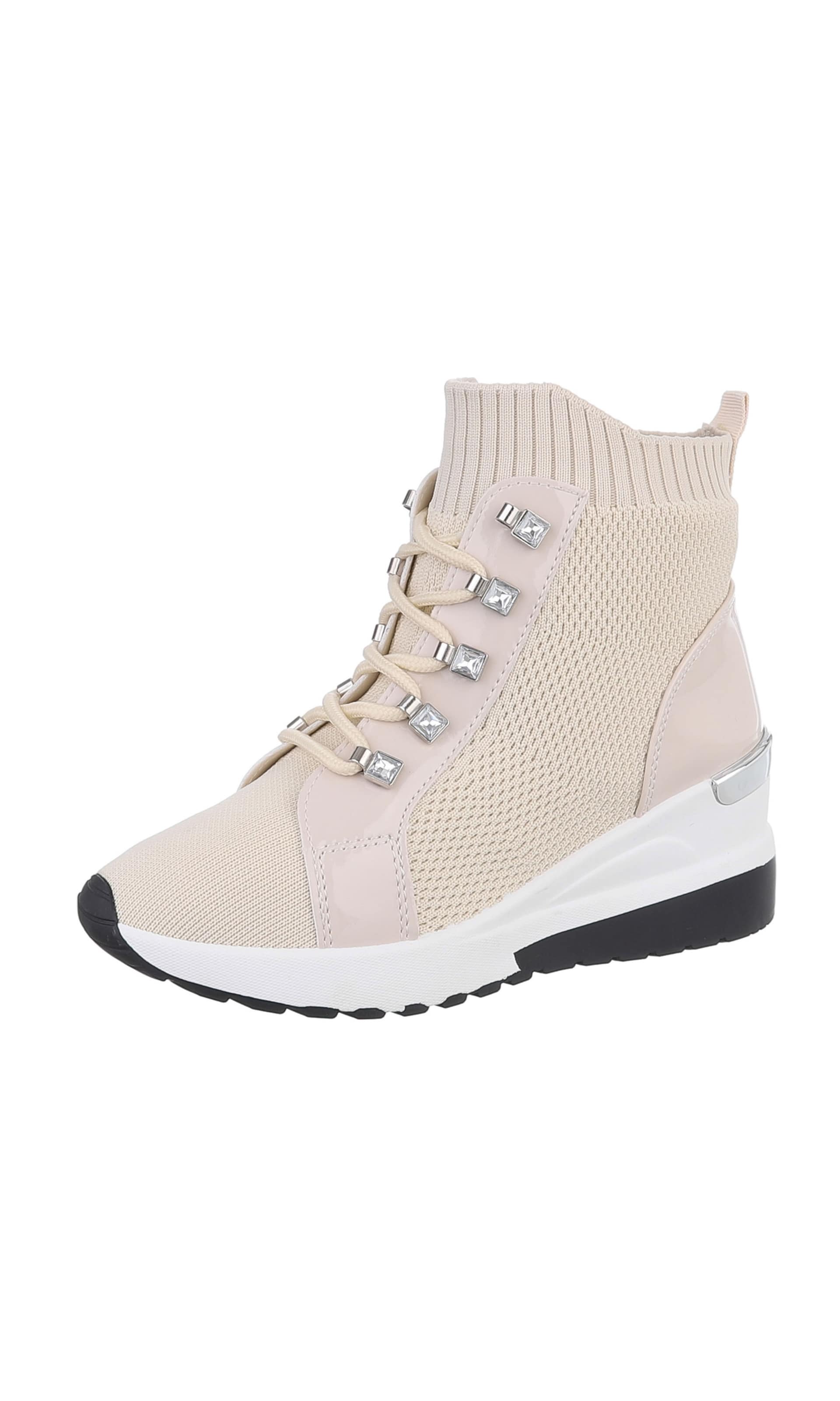 Ital-Design Sneaker in Beige: Vorderseite