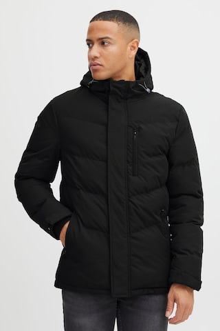 INDICODE JEANS Winter Jacket in Black: front