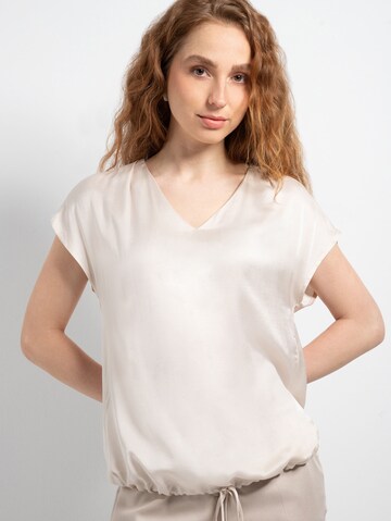 MORE & MORE Bluse i beige: forside