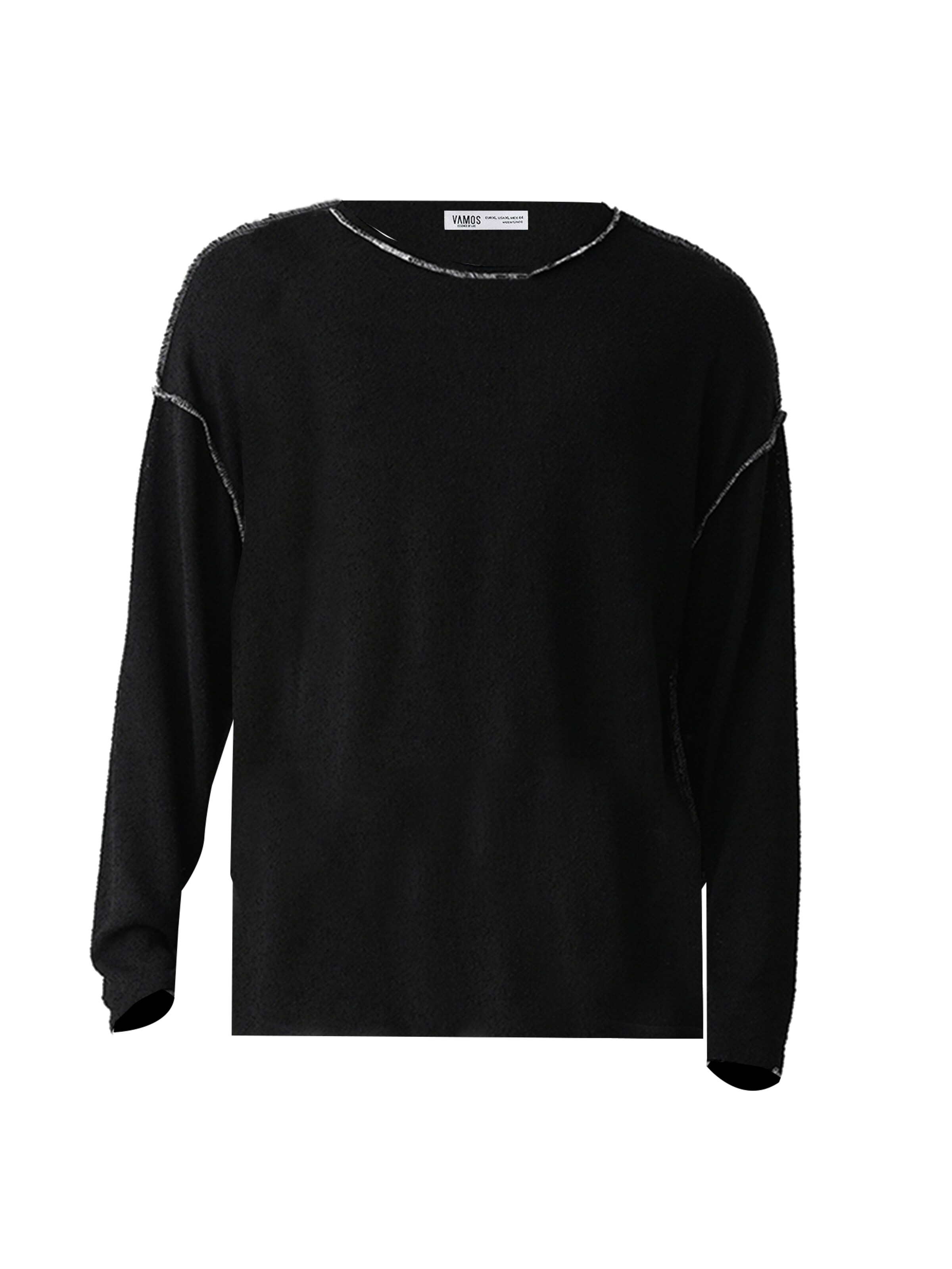 Pullover di VAMOS CLO in nero: frontale
