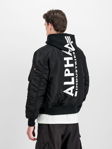 ALPHA INDUSTRIES Prechodná bunda 'MA-1' - Čierna: predná strana