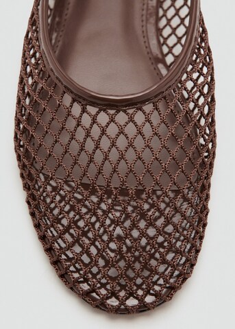 MANGO Riemchenballerina 'Perse' in Braun