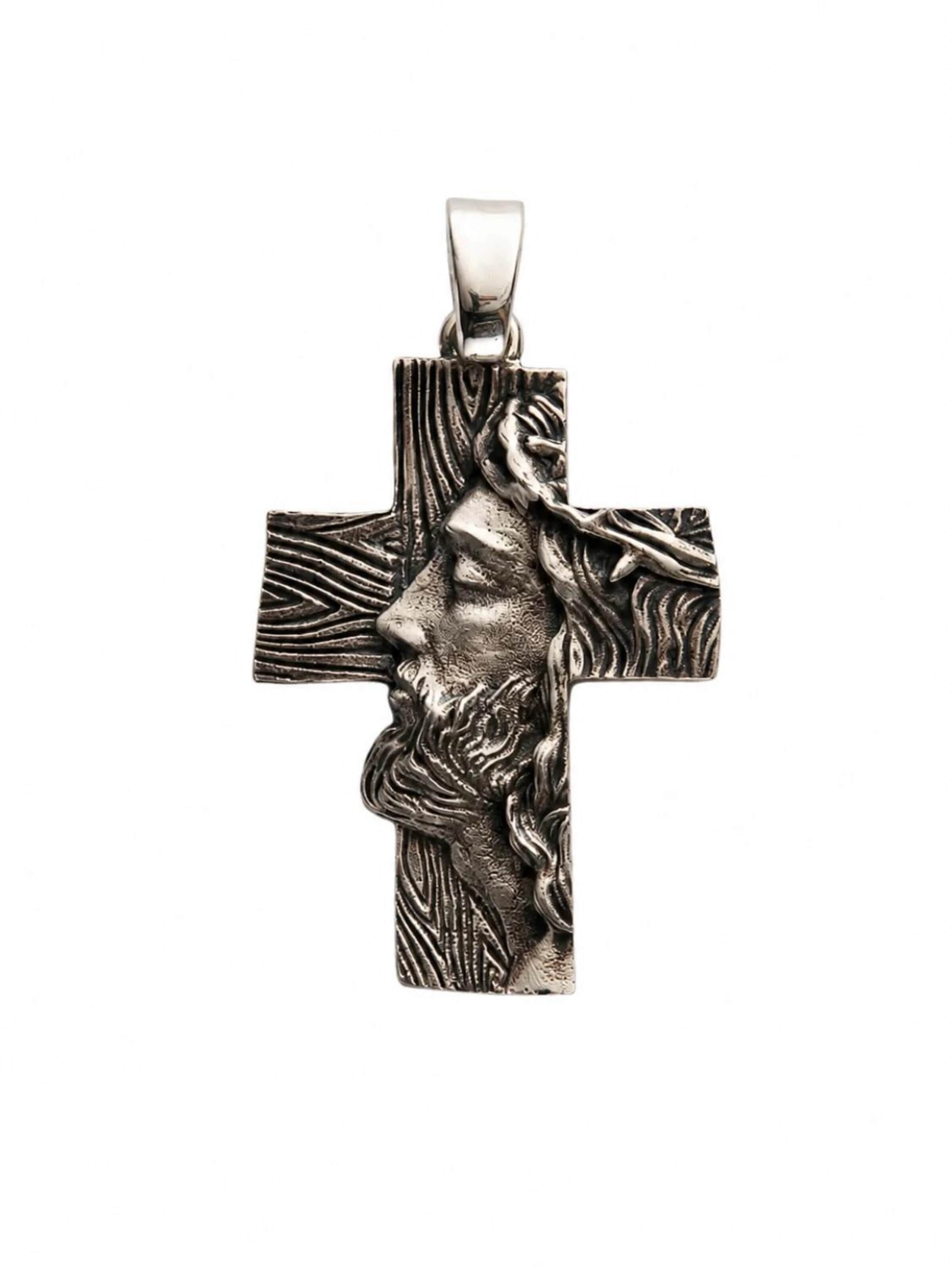 Pendentif 'THE FACE OF FAITH' REYTEL en argent : devant