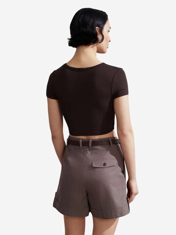 Dilvin Shirt 'T-Shirts' in Brown