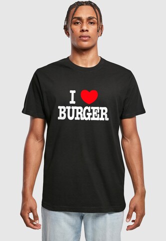 Mister Tee T-Shirt 'Love Burger' in Schwarz: Vorderseite