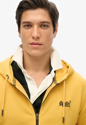 Veste de survêtement 'Essential' Superdry en jaune