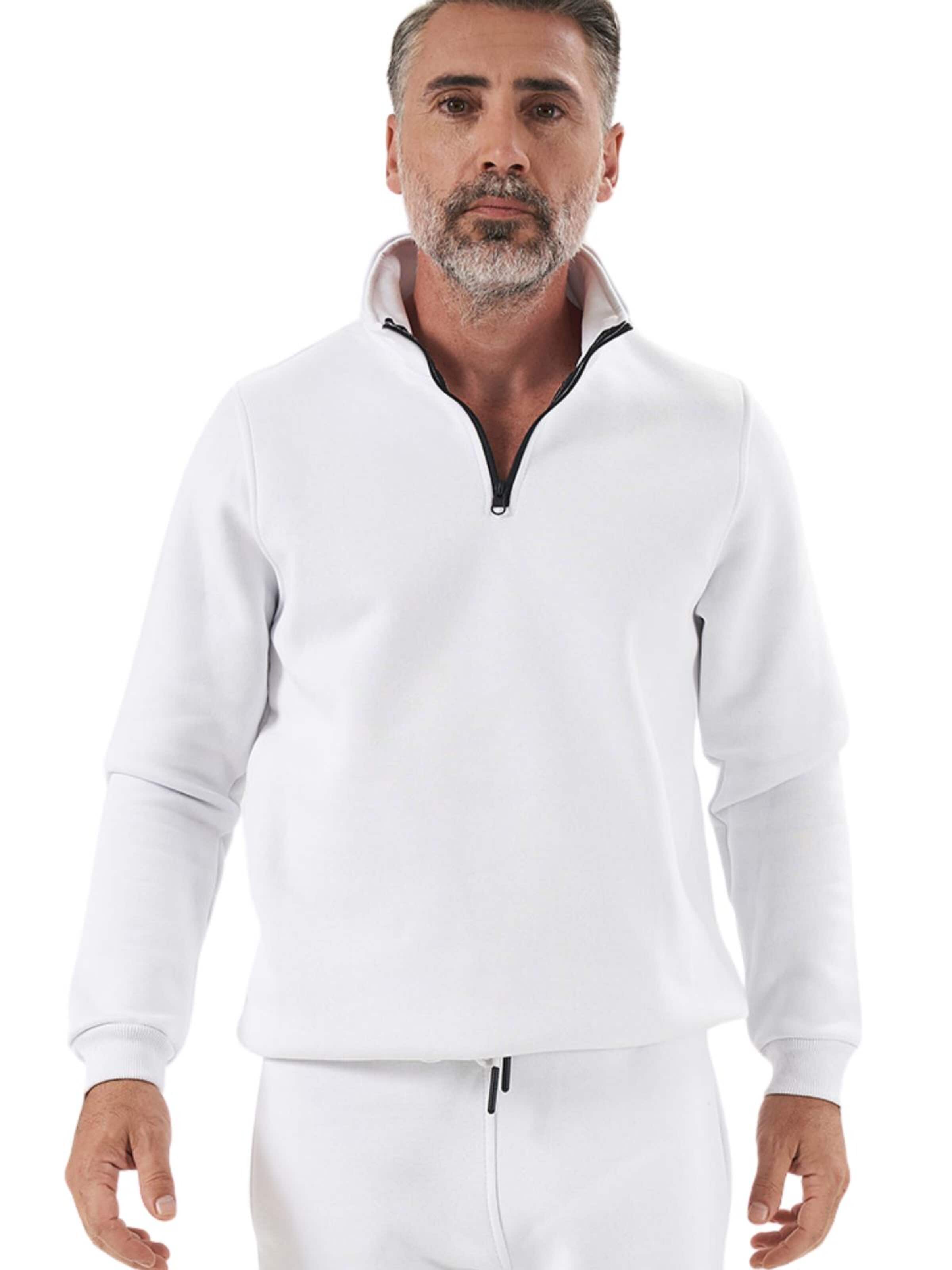 LOUIS LECLER Sweatshirt 'Remy' in Wit