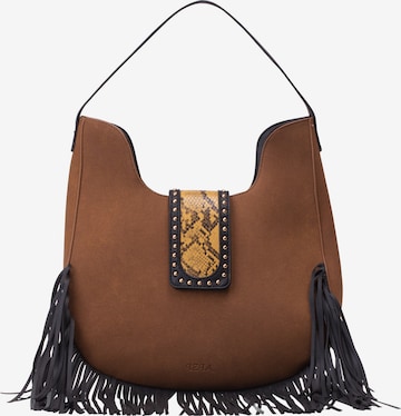 IZIA Shoulder Bag in Brown: front