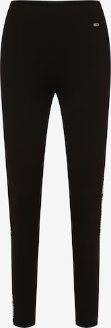 Tommy Jeans Skinny Leggings - fekete: elől