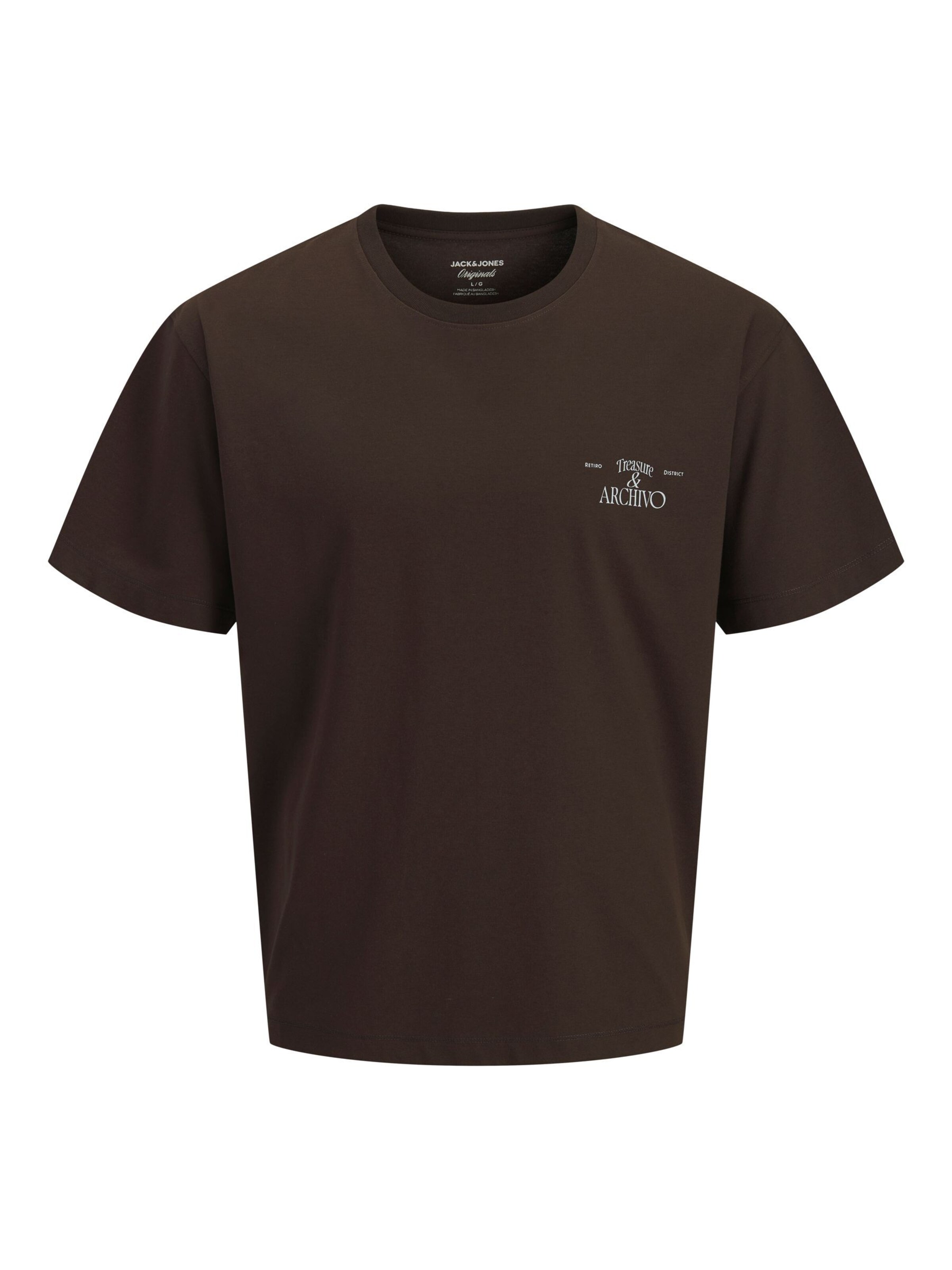 JACK & JONES Bluser & t-shirts i L i brun, Produktvisning
