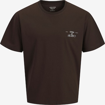 T-Shirt JACK & JONES en marron : devant