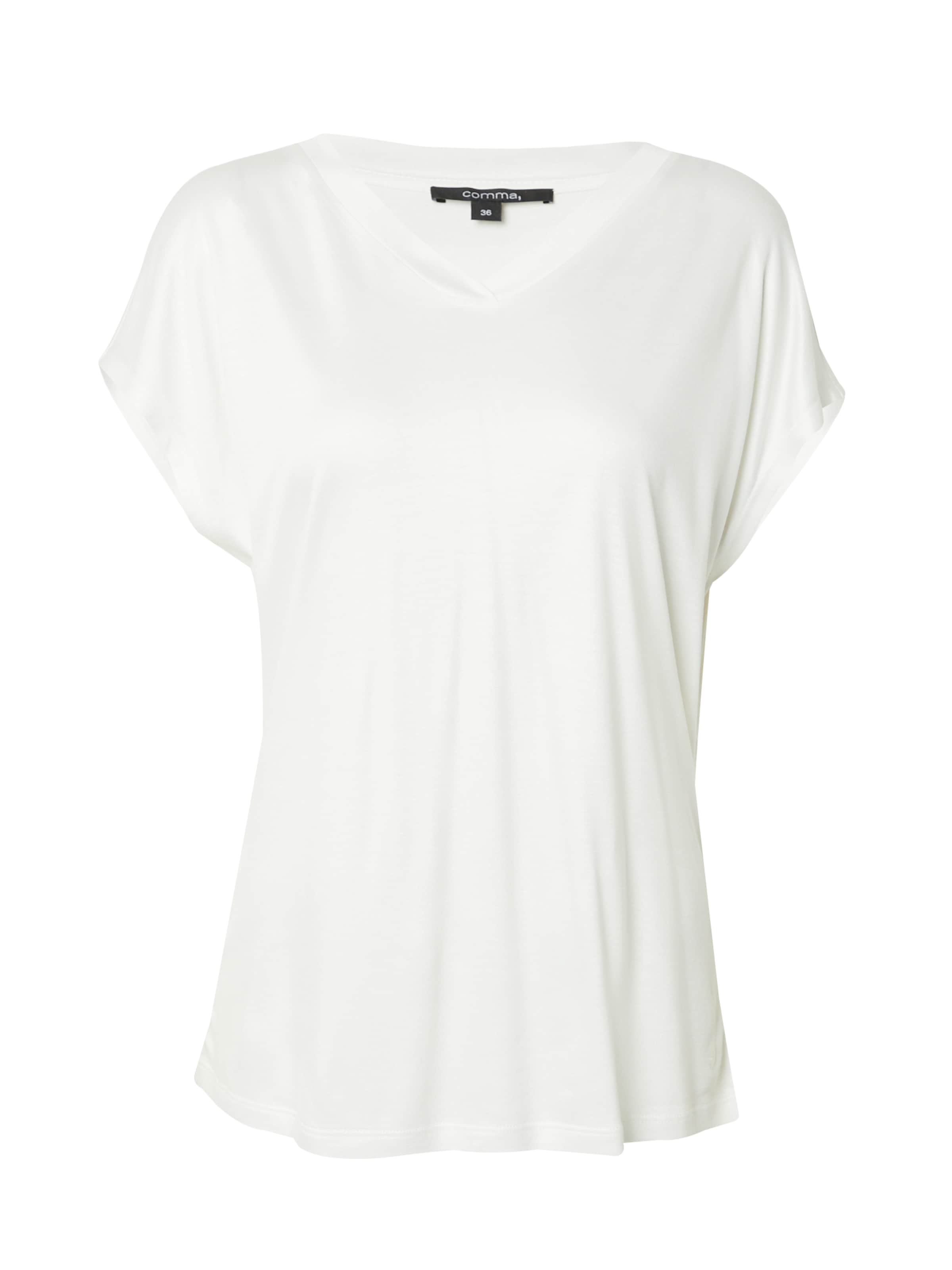 COMMA Shirt in Wit: voorkant