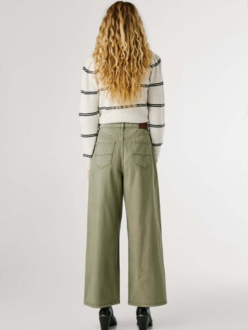Wide leg Jeans 'Jaimy' di Pepe Jeans in verde