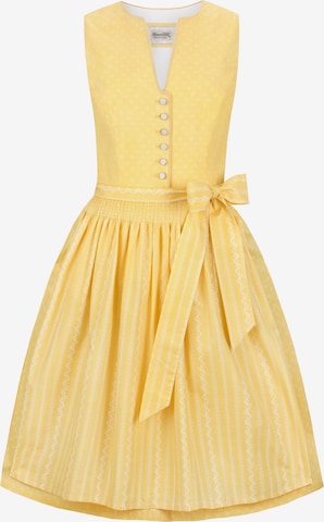 STOCKERPOINT Dirndl 'Fina' in Geel: voorkant