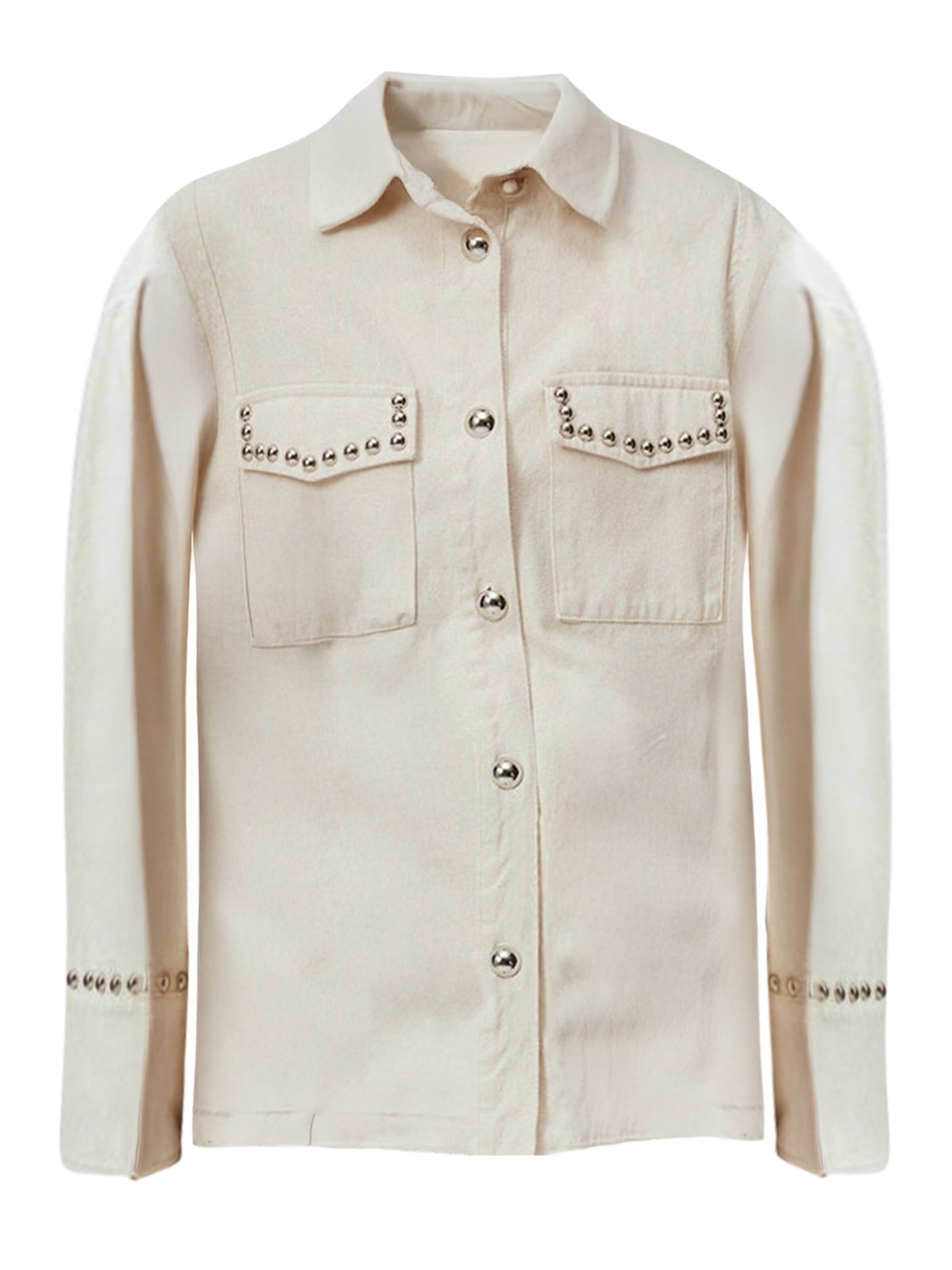 Touche Prive Tussenjas in Beige: voorkant