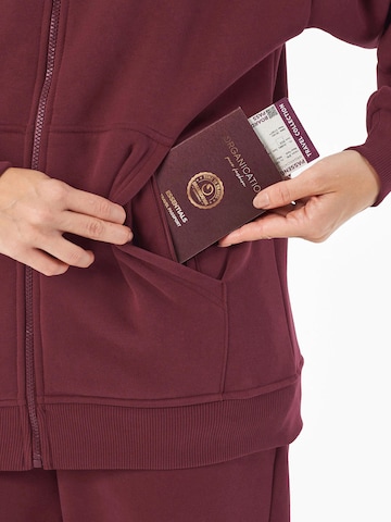 Organication Sweatjacke in Rot