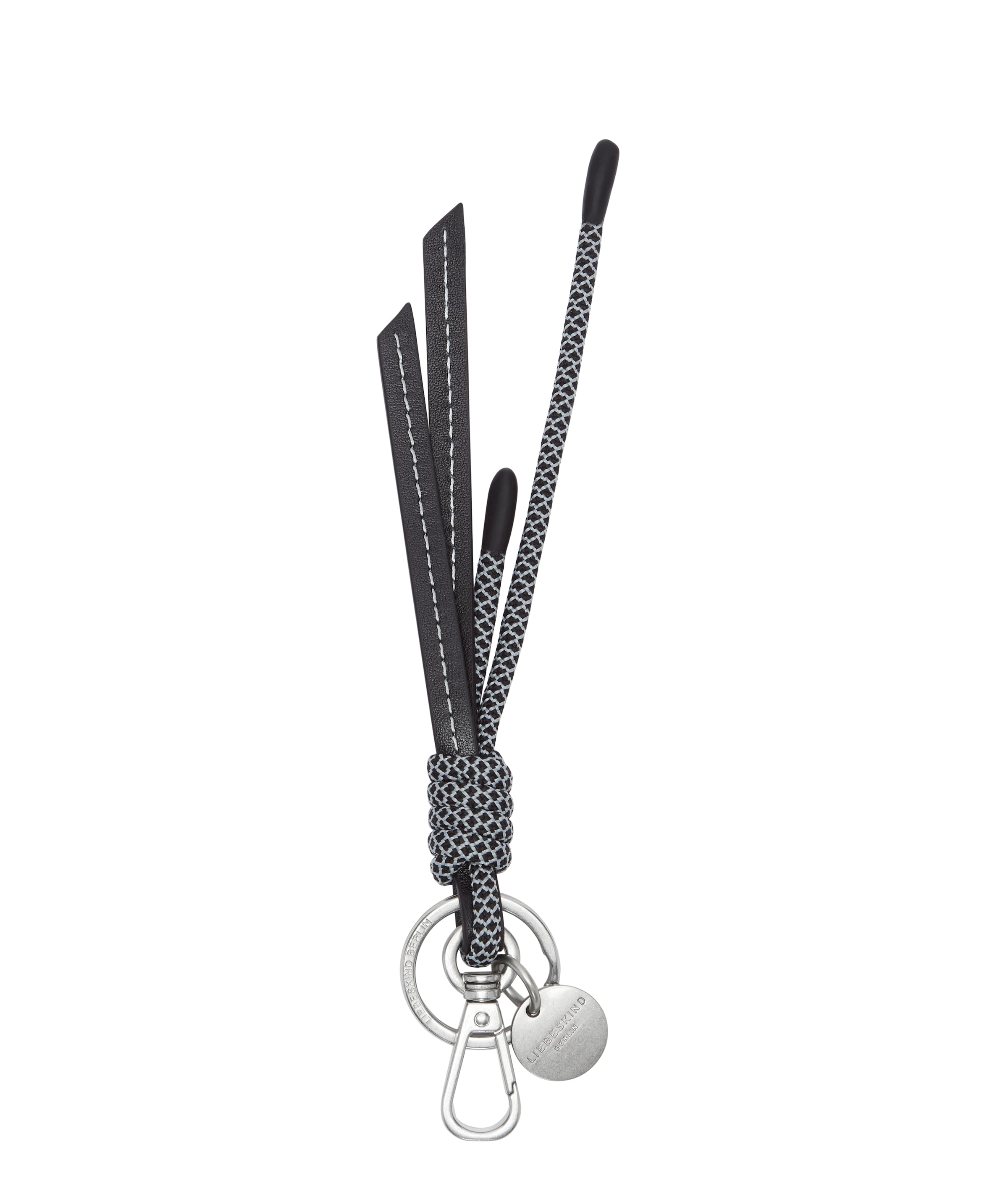 Liebeskind Berlin Schlüsselanhänger in Schwarz: Vorderseite