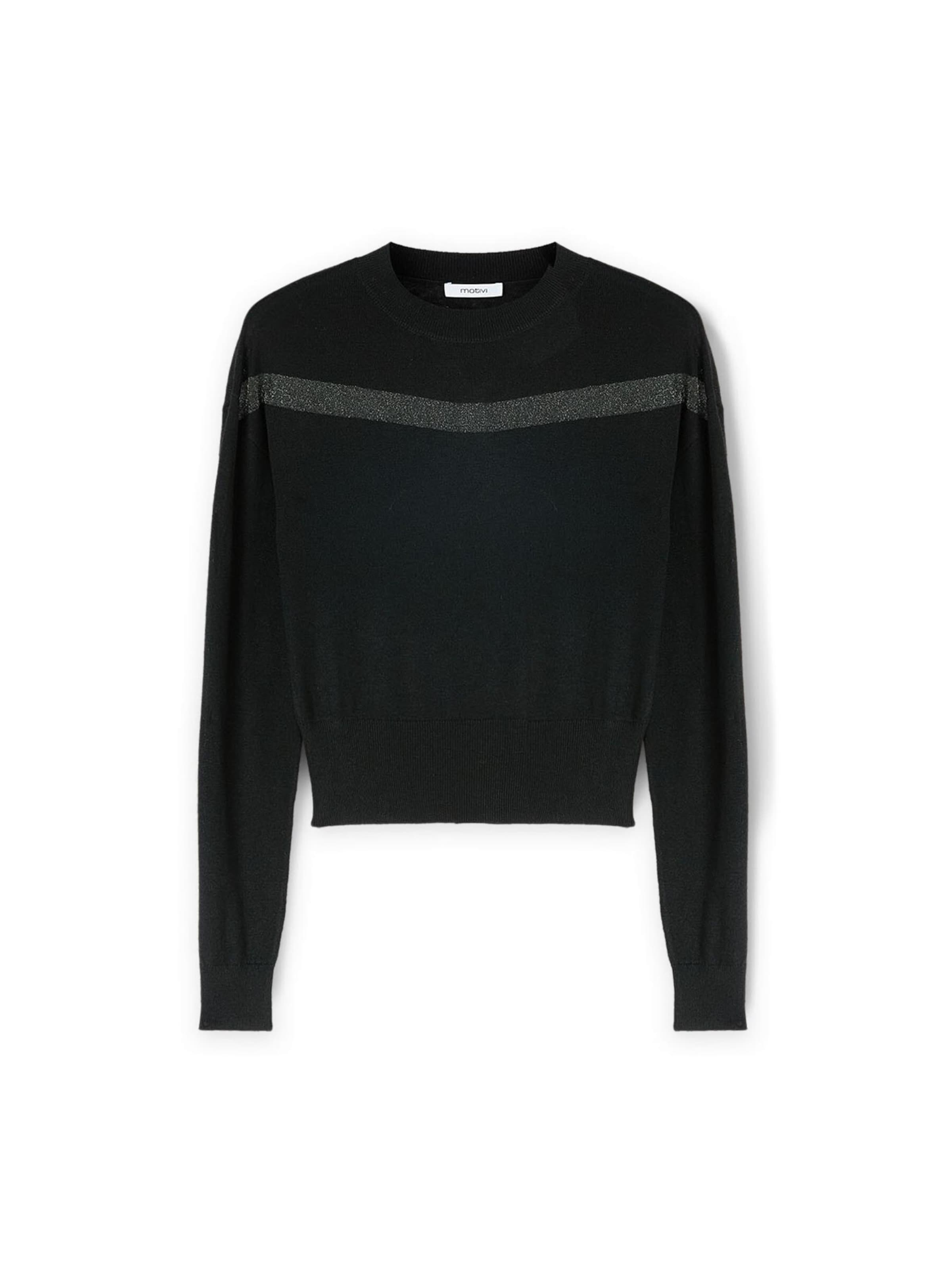 MOTIVI Sweater in Black: front