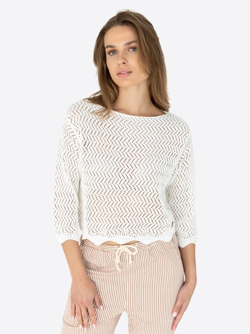 MSCW Pullover 'Lippa'‌‌‌‌‌‌‌‌‌ in Weiß: Vorderseite