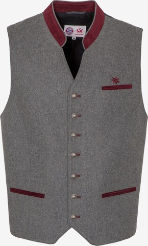 SPIETH & WENSKY Traditional Vest 'FCB - Tazio' in Grey: front