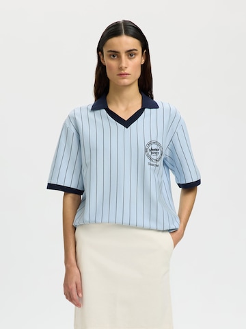 Maillot SELECTED en bleu : devant