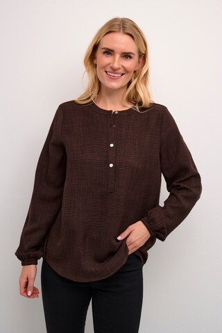 Kaffe Blouse 'KA Ellen' in Bruin: voorkant