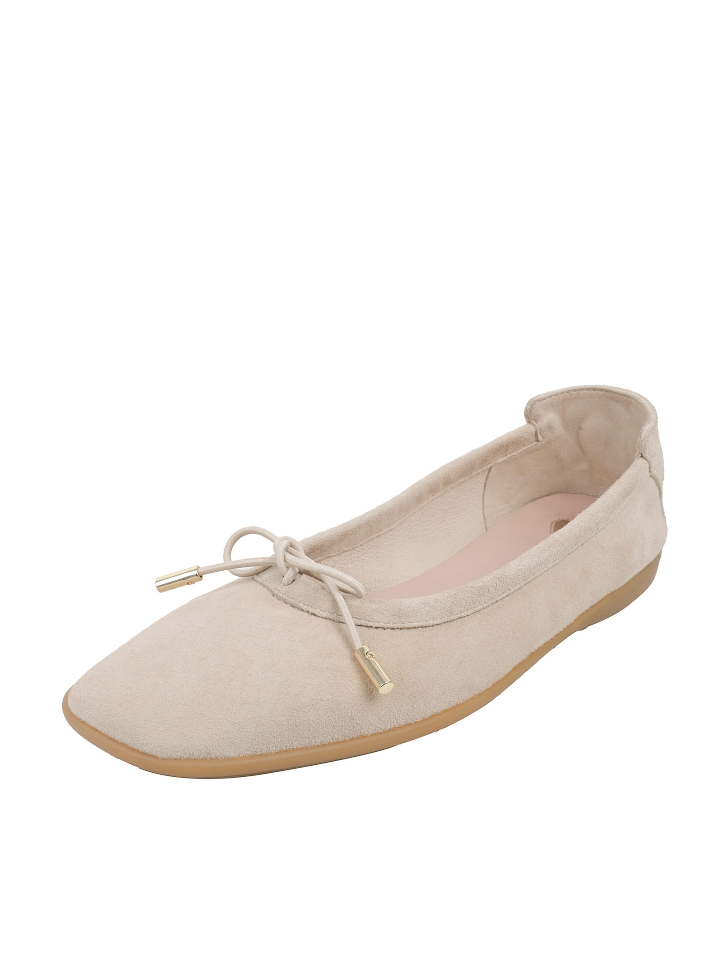 Crickit Ballet Flats ' OMEGA ' in Brown: front