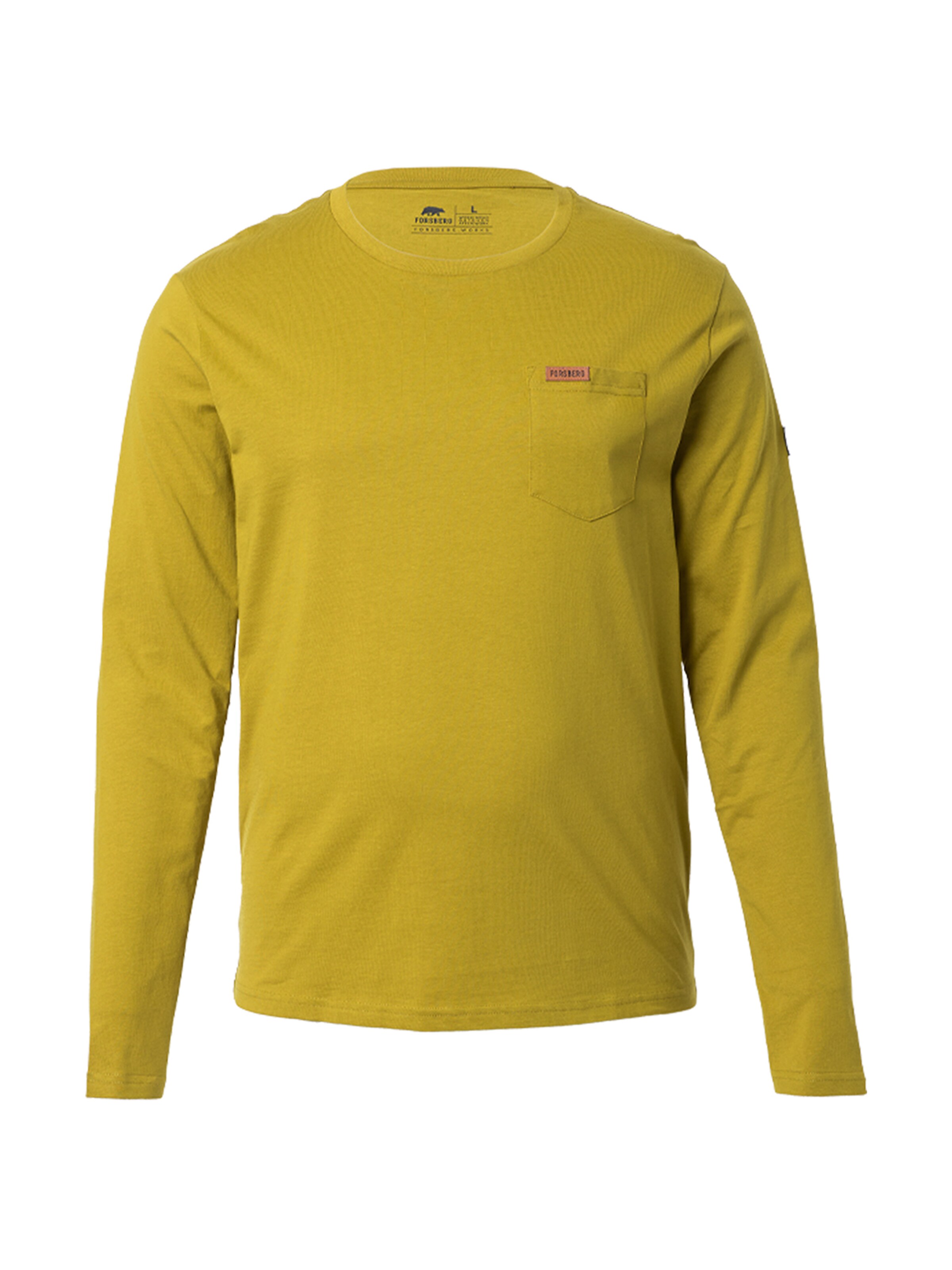 FORSBERG Sweatshirt 'Longsleeve mit Brusttasche' in Green