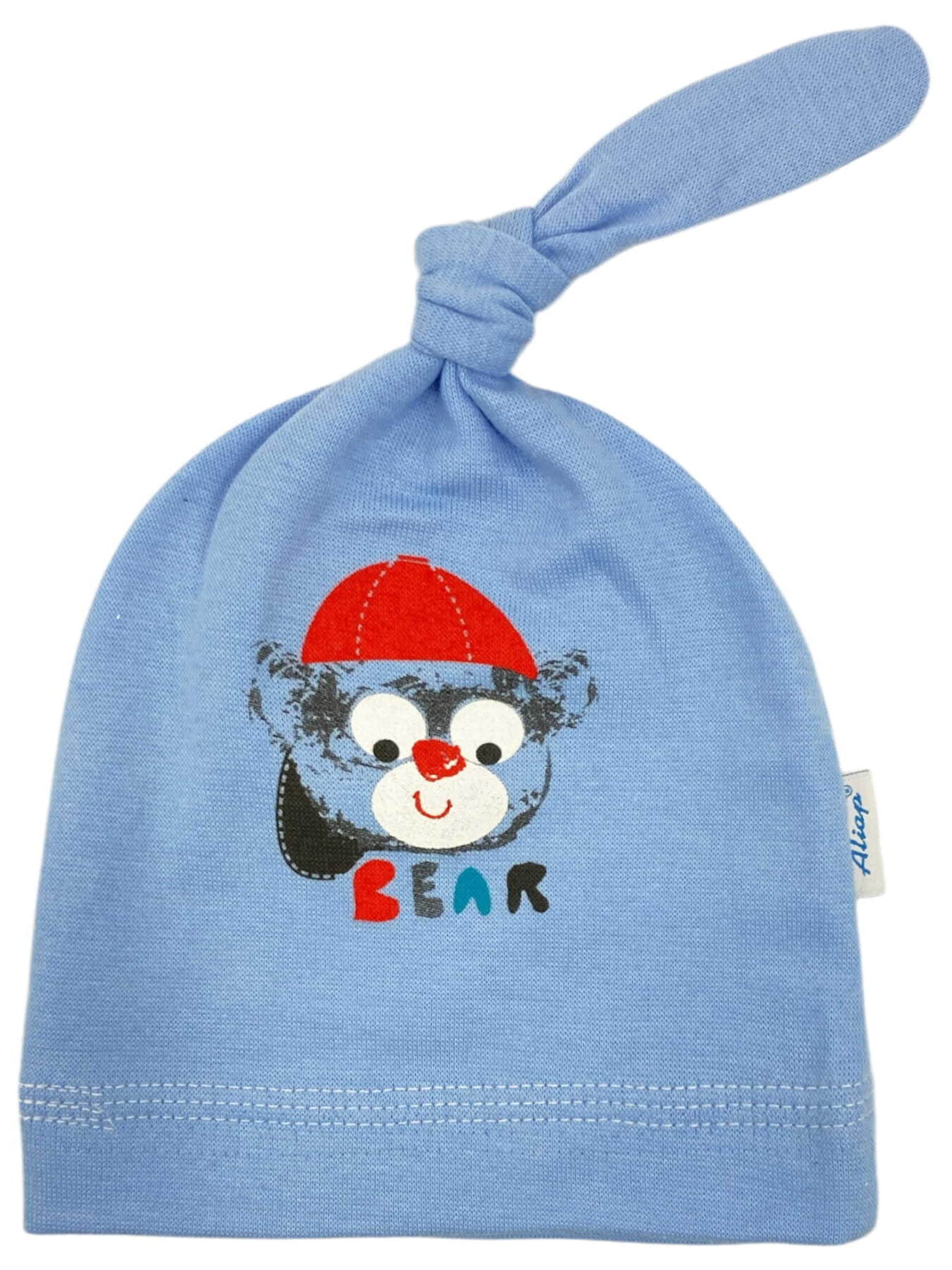 Aliap Muts in Blauw: voorkant