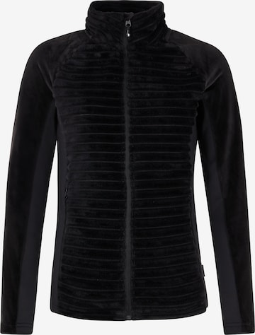 PROTEST Fleece jas 'PRTDELAY' in Zwart: voorkant