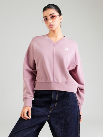 Calvin Klein Jeans - regular Sudadera en rojo: frente