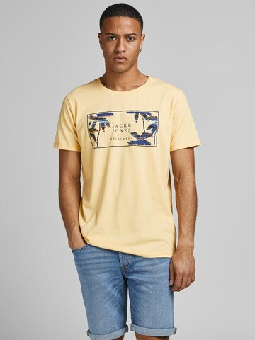 JACK & JONES Shirt 'Haazy' in Geel: voorkant