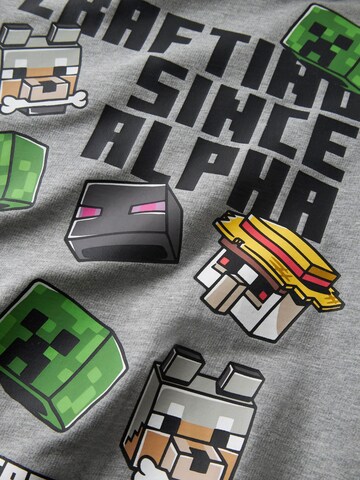 NAME IT Sweatshirt 'Minecraft' in Grijs