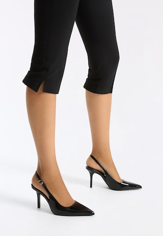 Décolleté sling di Bershka in nero