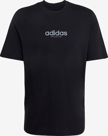 ADIDAS SPORTSWEAR Funkcionalna majica 'Burger Flavor' | črna barva: sprednja stran