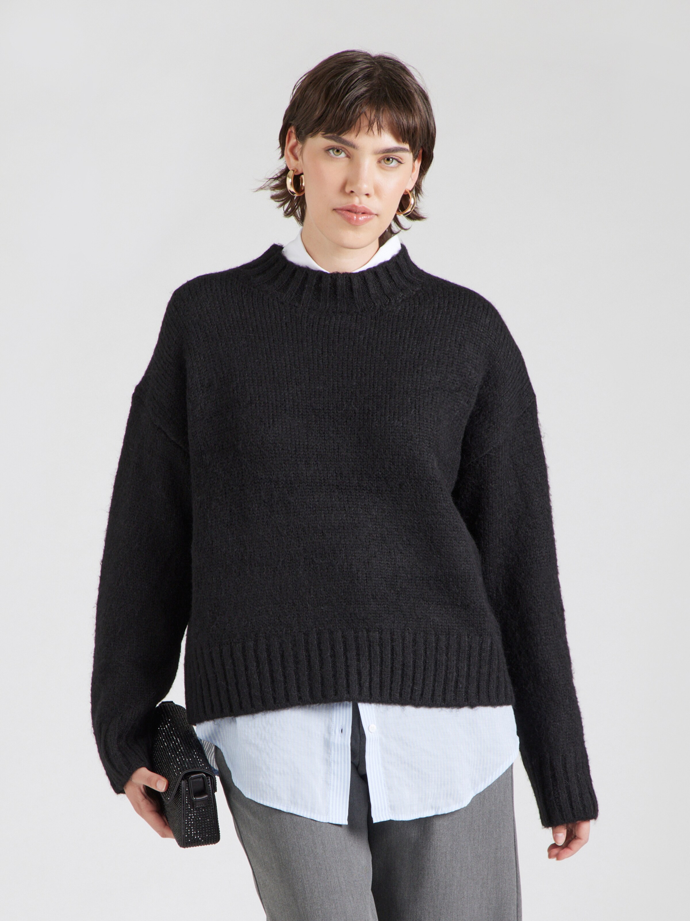 rosemunde Sweater 'Tulip' in Black | ABOUT YOU