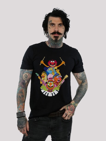 F4NT4STIC T-Shirt 'Disney Muppets Dr. Teeth and The Electric Mayhem' in Schwarz: predná strana