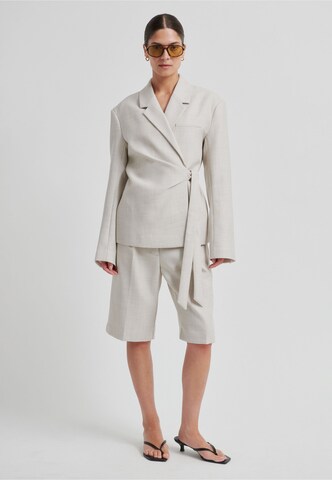 SECOND FEMALE Regular Bandplooibroek in Beige