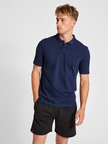 Hummel Poloshirt in Blau: Vorderseite