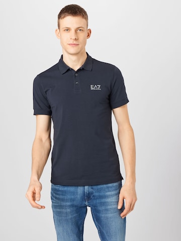 EA7 Emporio Armani Poloshirt in Blau: predná strana