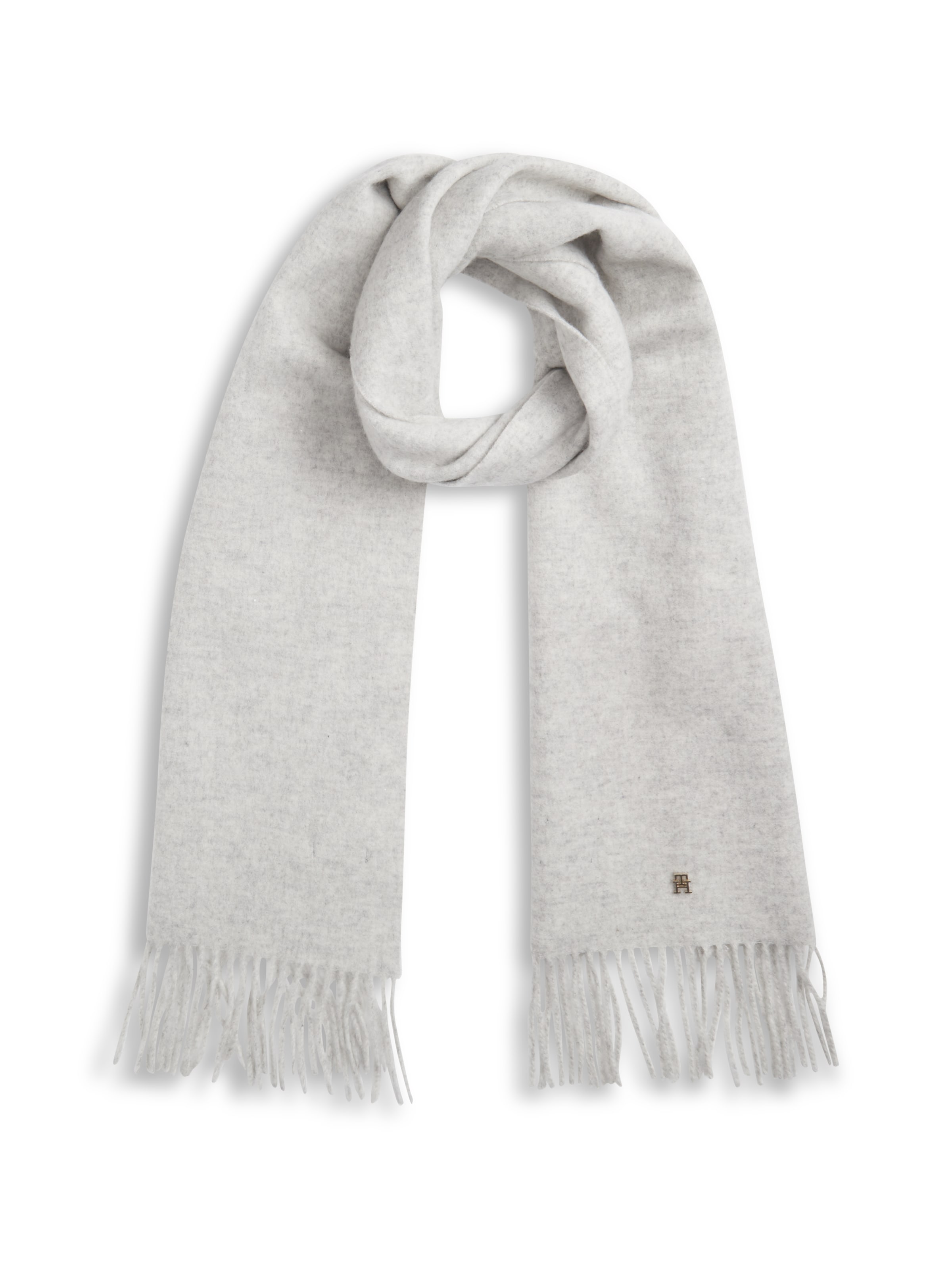 TOMMY HILFIGER - Chal 'ELEVATED CHIC' en gris: frente