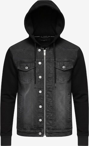 Ombre Tussenjas in Zwart: voorkant