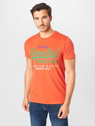 Superdry T-Shirt in Orange: predná strana