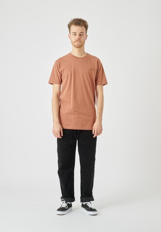 Cleptomanicx Shirt 'Ligull Regular' in Brown