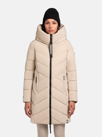 Manteau d’hiver 'Darka2-YM' khujo en beige : devant
