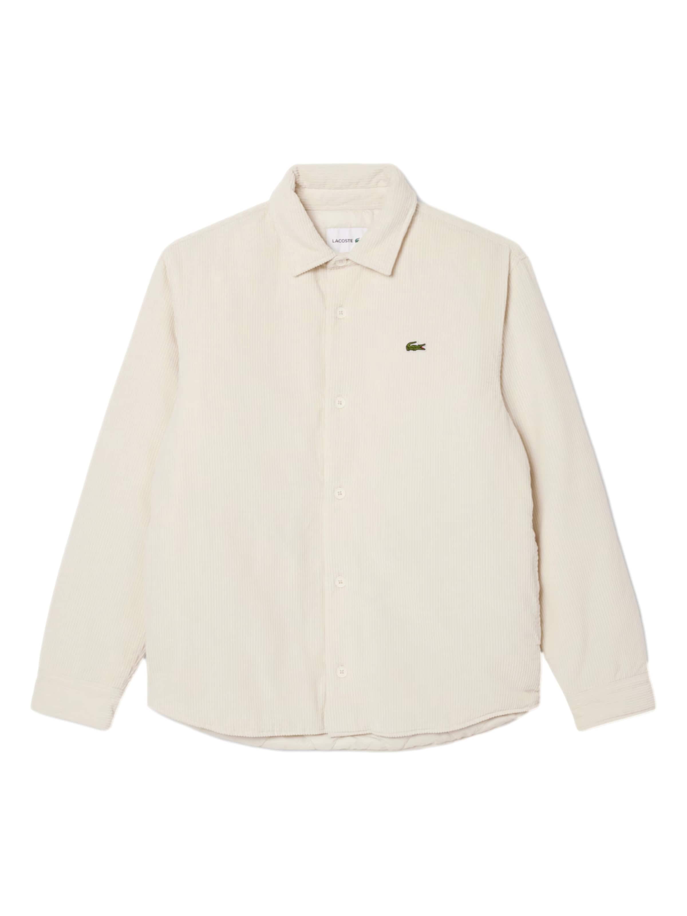 LACOSTE Regular fit Button Up Shirt in Beige: front