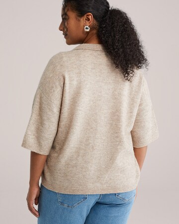 WE Fashion Плетена жилетка в сиво