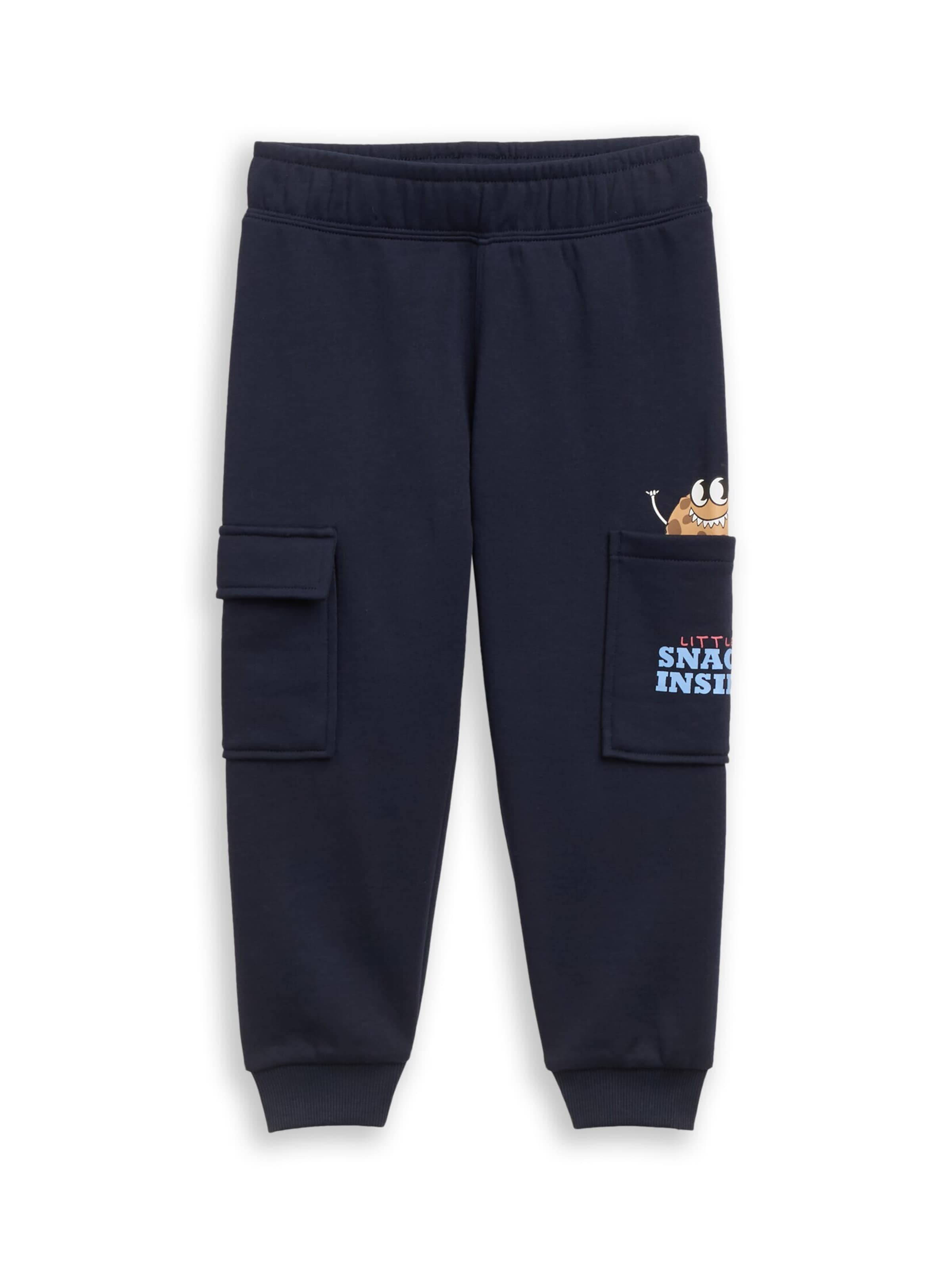 TOM TAILOR Tapered Broek in Blauw: voorkant